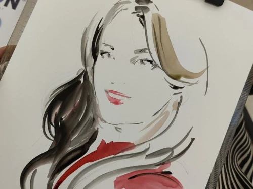 Live portrait for your guests